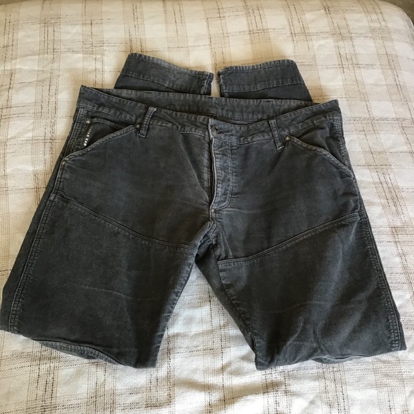G-Star Other - G Star Cords Gray 5620 3D Low Tapered Corduroy Jeans